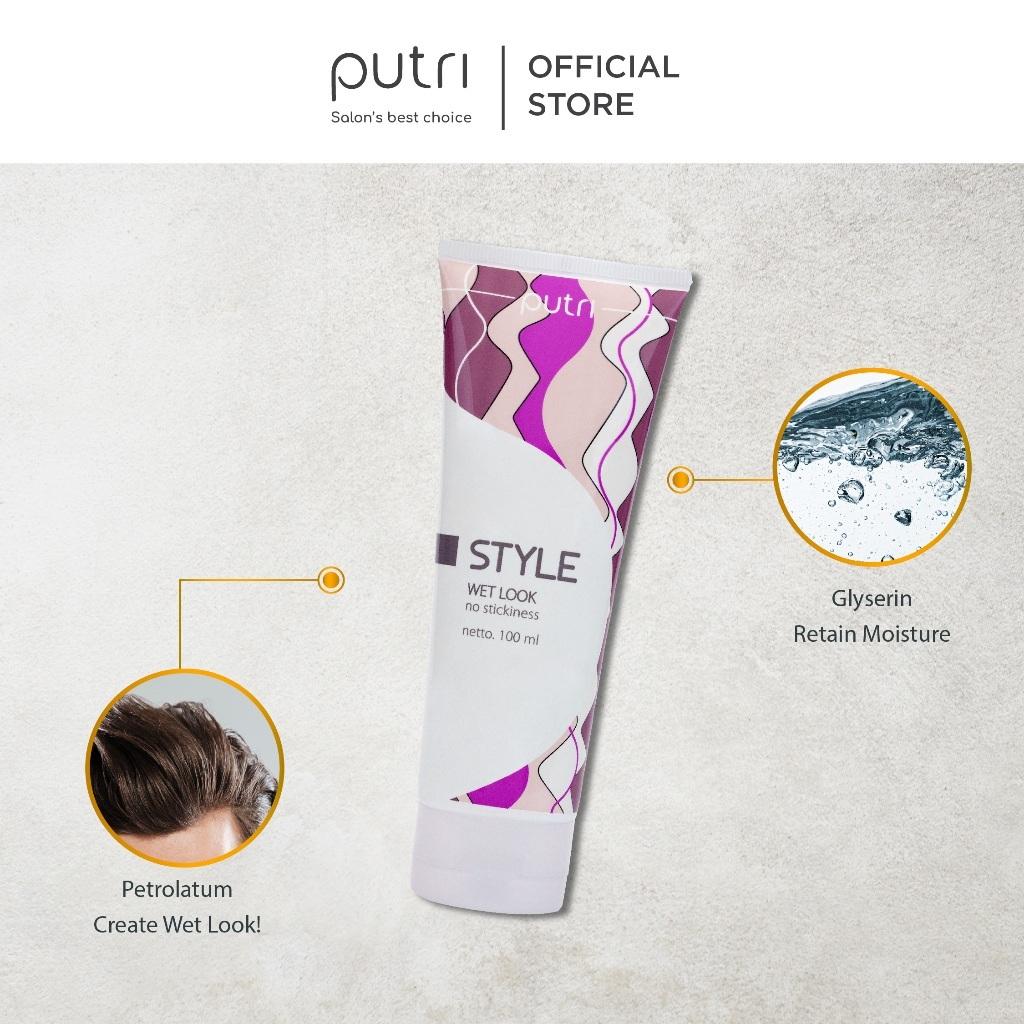 Putri Style Wet Look 100ml Anti Lengket Tahan Lama
