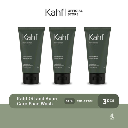 Fight Acne & Control Oil: Kahf 3-Pack Oil and Acne Care Face Wash