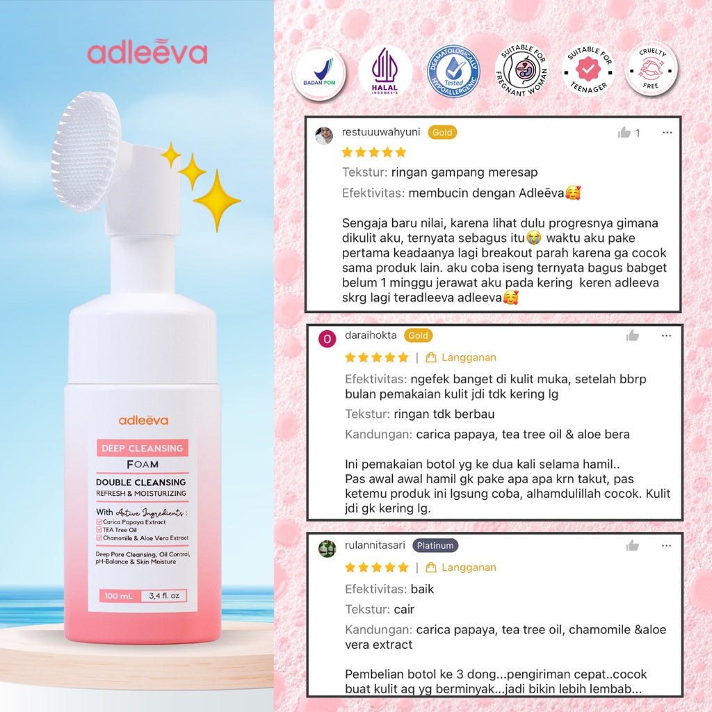 ADLEEVA Gentle Deep Cleansing Foam