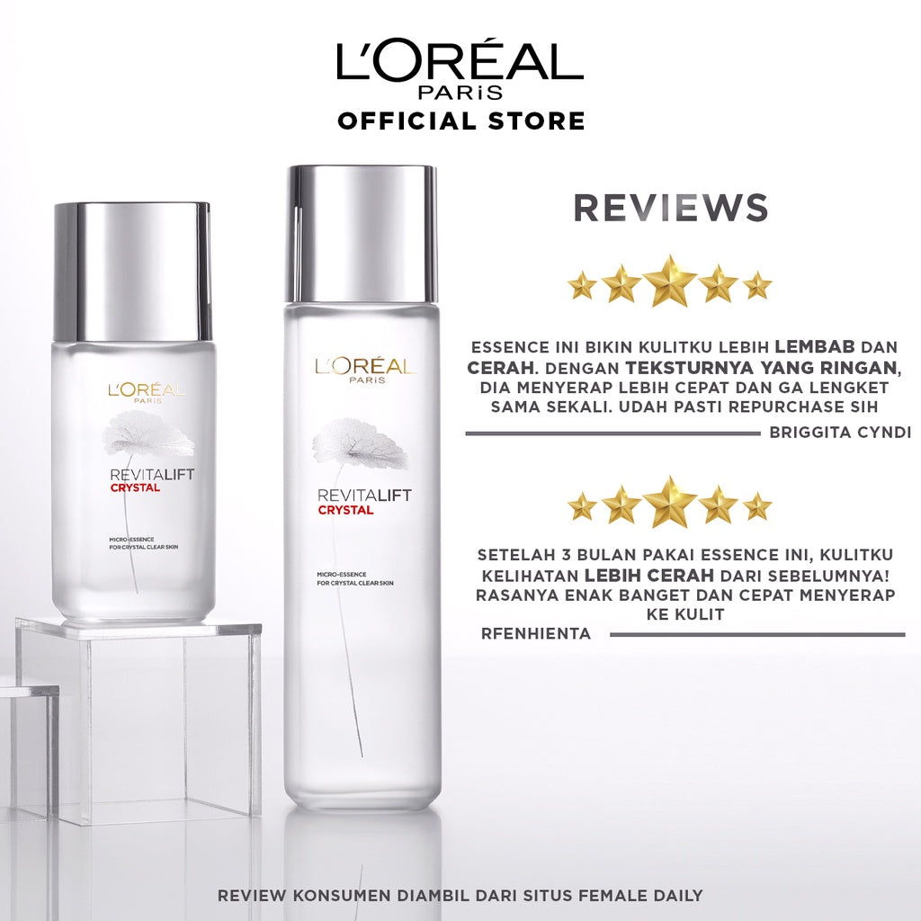 L'Oreal Paris Revitalift Serum Radiance Booster Kit - Skincare Untuk Wajah Lembab Glowing Loreal
