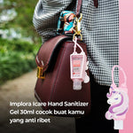 Implora Icare Hand Sanitizer Gel 30ml | Pembersih Tangan - Gantungan Karakter Soap Tanpa Bilas