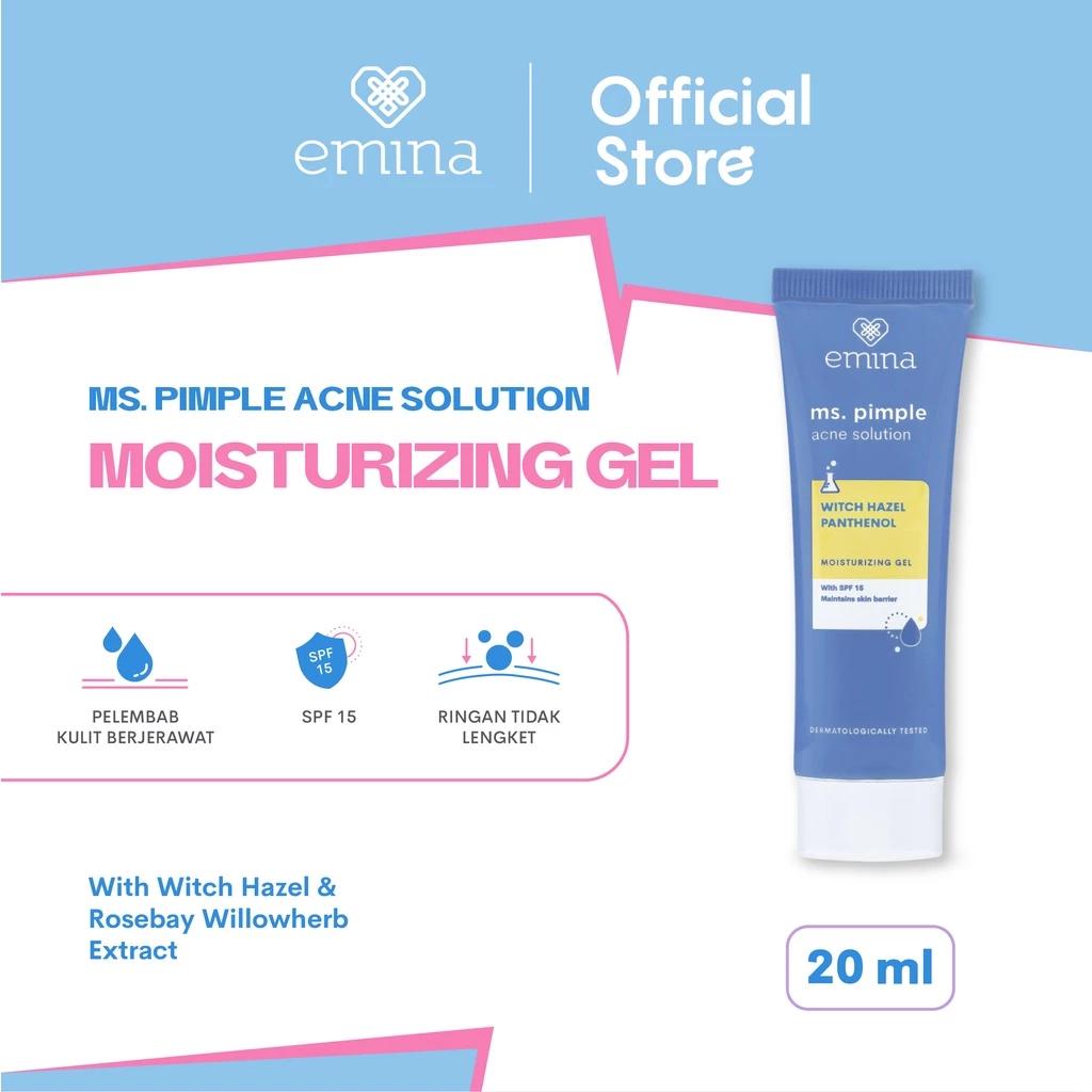 Emina Ms. Pimple Acne Solution Moisturizing Gel 20 mL - Facial Moisturizer Solution to Treat Acne with SPF