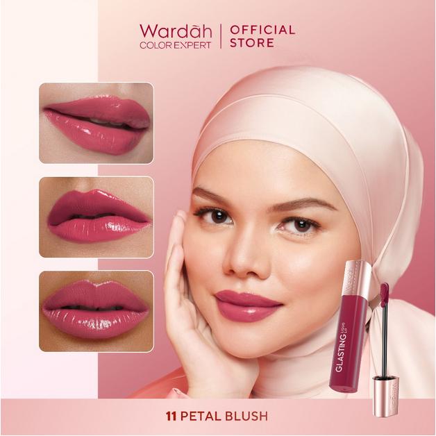 Wardah Glasting Liquid Lip Glass Hi-Pigmented LipCream Lipstick Glass Color Ringan Transferproof NEW!