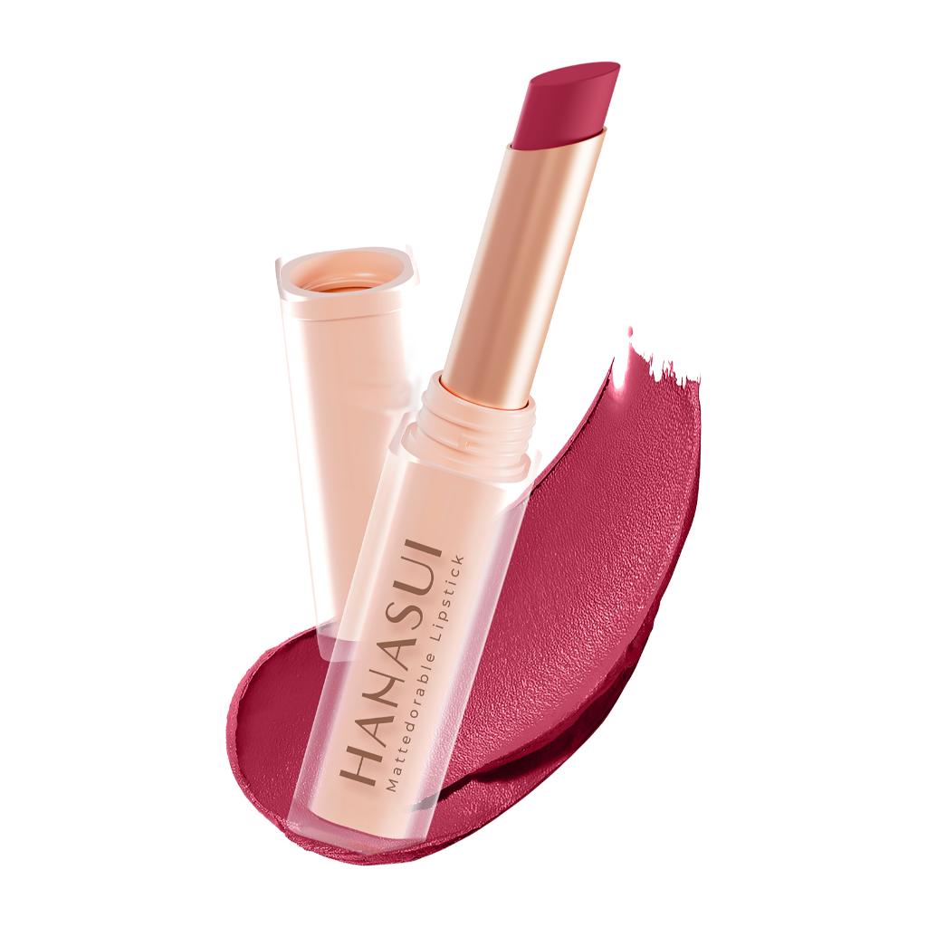 HANASUI Mattedorable Matte Lipstick 2g - Moisturizing & Smudge-Resistant Formula for Smooth Application