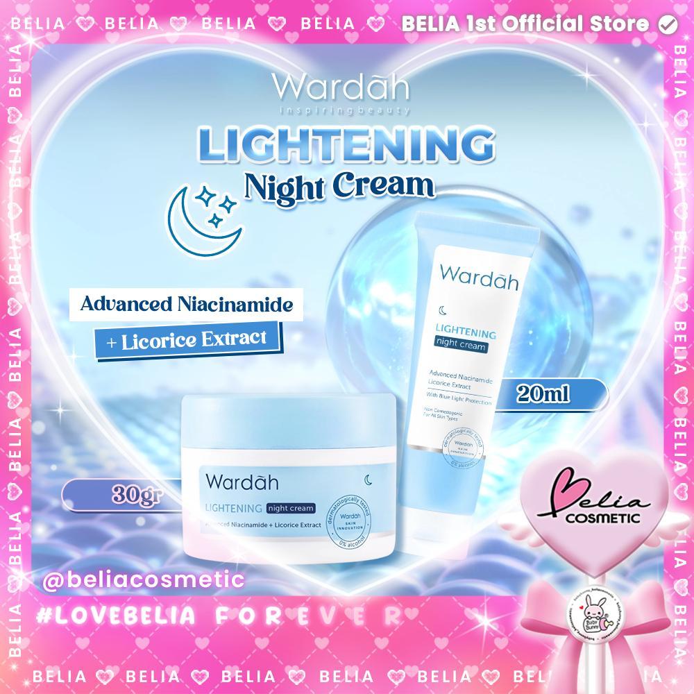 WARDAH Lightening Night Cream – Brightening Moisturizer | Niacinamide ADV | Night Repair