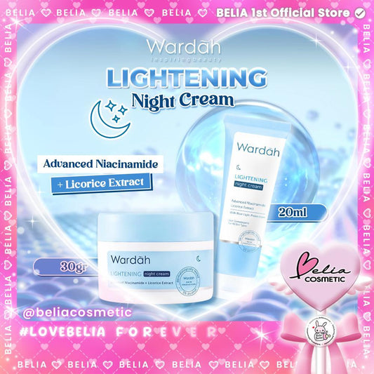 WARDAH Lightening Night Cream – Brightening Moisturizer | Niacinamide ADV | Night Repair