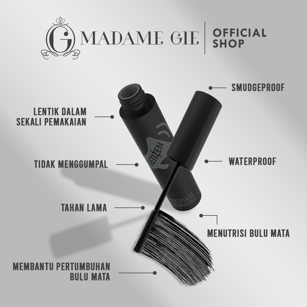 [BELI 2 LEBIH HEMAT]  Madame Gie Mascara Netizen - Make Up Maskara Waterproof