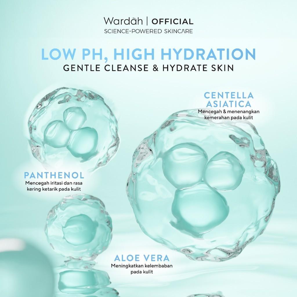 Wardah Cica + Aloe Low pH Facial Wash | Hydramild Cleanser for Sensitive Skin –