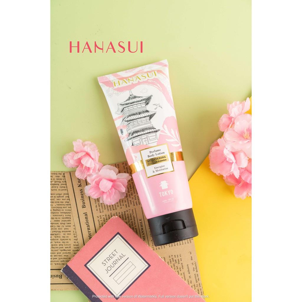 Hanasui Perfume Body Lotion 180ml - Brightening Lotion with Paris Sydney Tokyo Scents for Soft Moisturized Skin