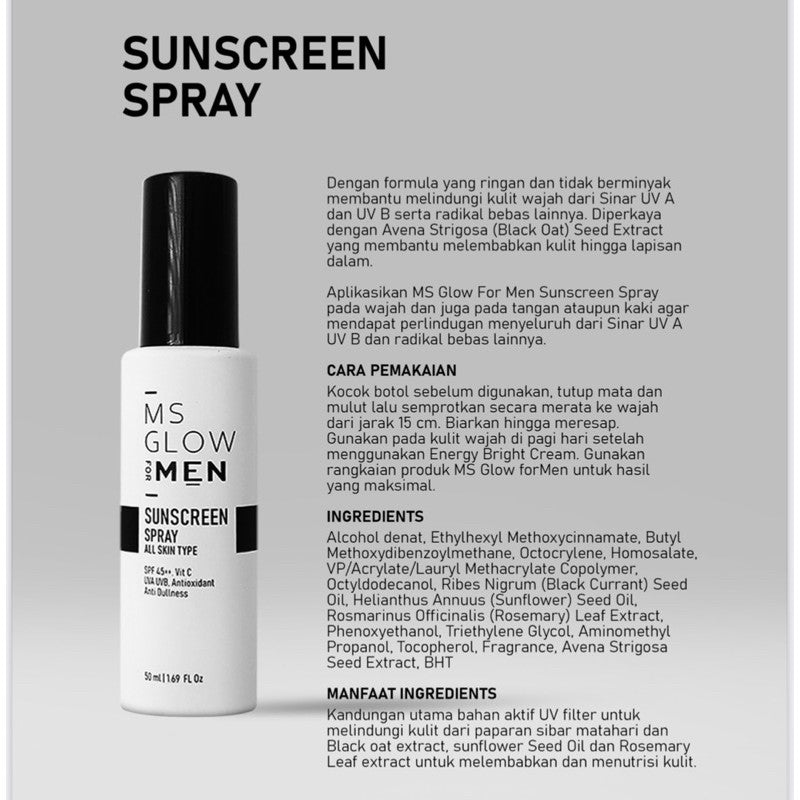 MS GLOW FOR MEN SUN SCREEN