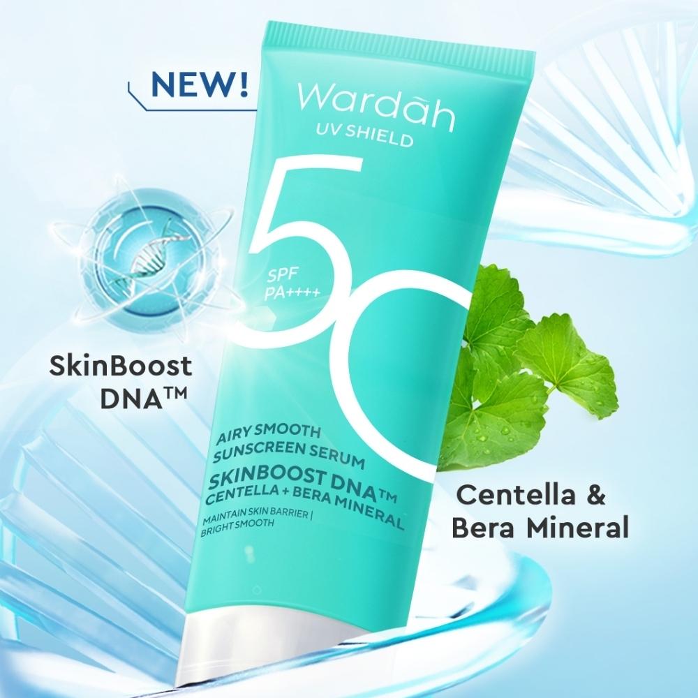 WARDAH UV Shield Airy Smooth Sunscreen Serum – SPF 50 PA++++ | Matte Finish | Brightening