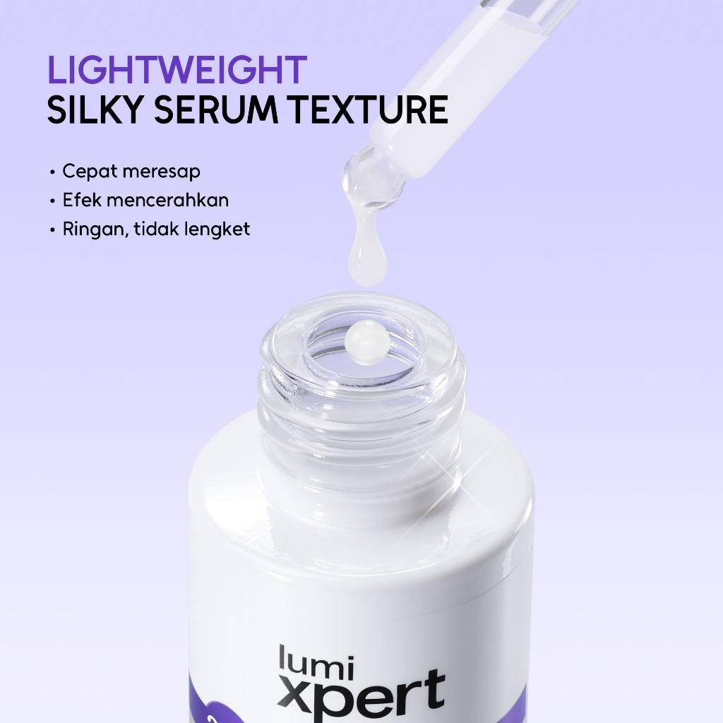 Lumixpert 377 Nicianamide Dark Spot Serum 20ml Menyamarkan noda hitam dan bekas jerawat Meratakan warna kulit dan mengurangi kusam