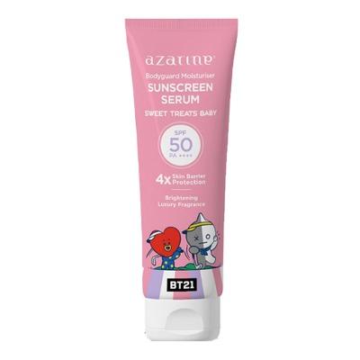Azarine x BT21 Sweet Treats Baby Body Serum Sunscreen SPF 50 PA++++ – 100ml | Lightweight & Moisturizing Daily Sun Protection with Cute BT21 Design