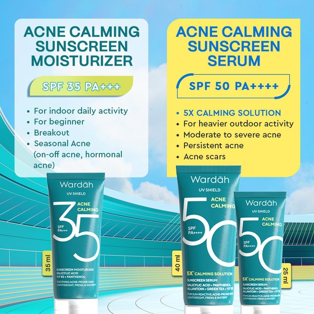 WARDAH UV Shield Acne Calming Sunscreen – SPF 50 PA++++ | UVA & UVB Protection