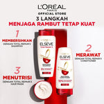 [PAKET HEMAT] L'Oreal Paris Elseve Total Repair 5 Rangkaian Perawatan Dengan Ceramide Lengkap Untuk 5 Tanda Kerusakan Rambut (Shampoo 410ml, Kondisioner 155ml, & Masker 200ml)