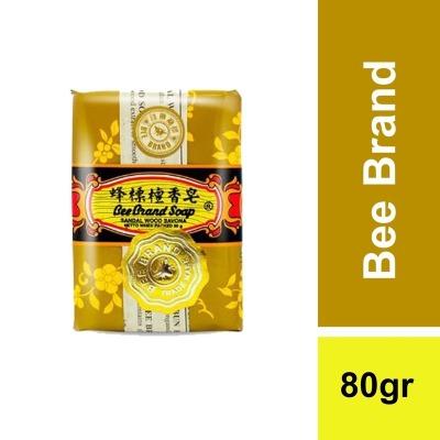 Bee Brand Sandalwood Bar Soap Savona 80g | Traditional Herbal Soap with Warm, Calming Aroma for Clean & Healthy Skin