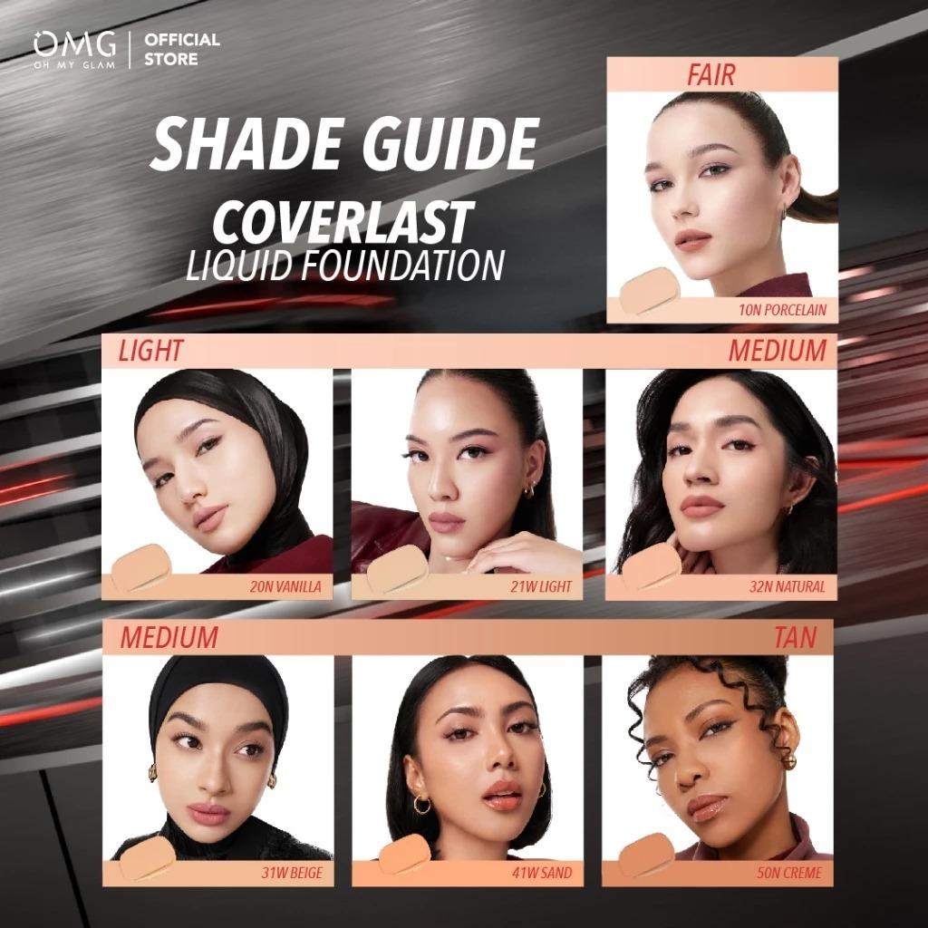 OMG Coverlast Liquid FOUNDATION Alas Bedak Oh My Glam