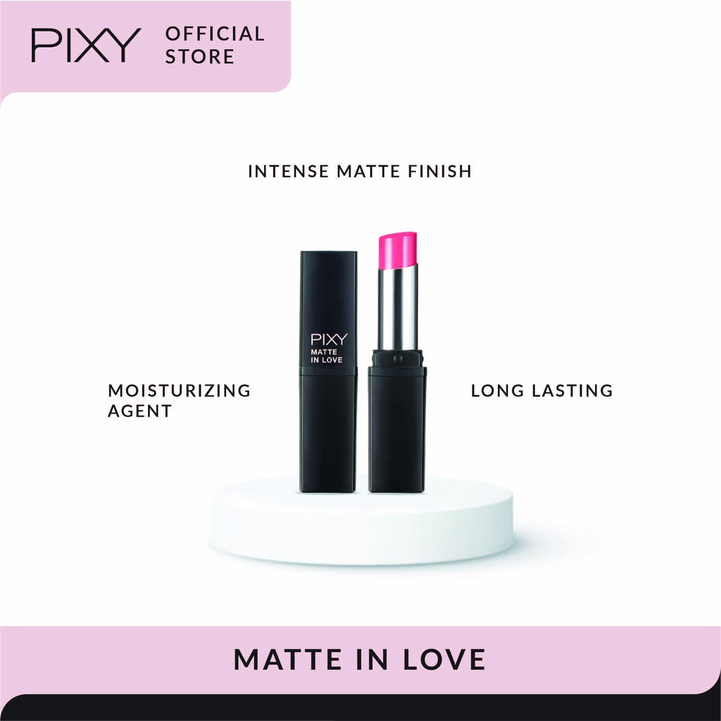 PIXY Lipstick Matte In Love 106 Red Fushion