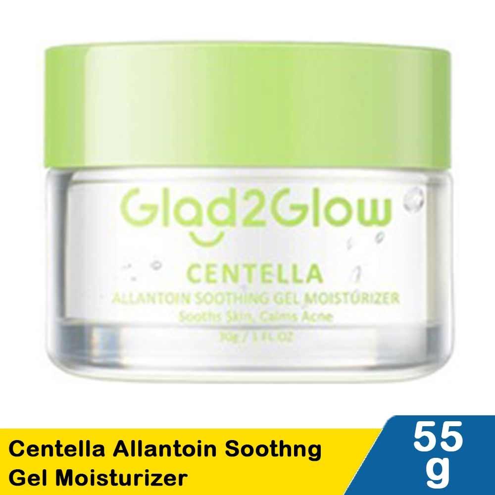 Glad2Glow Centella Allantoin Soothing Gel Moisturizer 55g | Calm, Hydrate & Strengthen Sensitive Skin