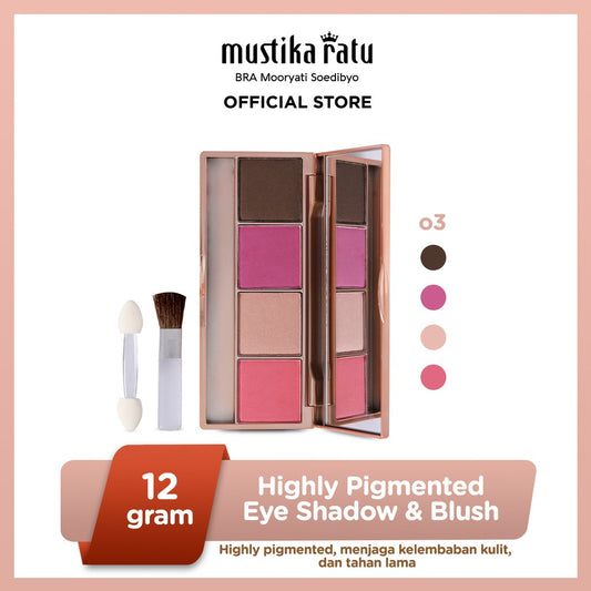 Beauty Queen Highly Pigmented Eye Shadow & Blush - 03 Mustika Ratu