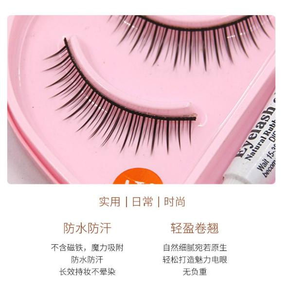 Bonjour False Eyelashes – Natural Look Fake Lashes with Free Glue