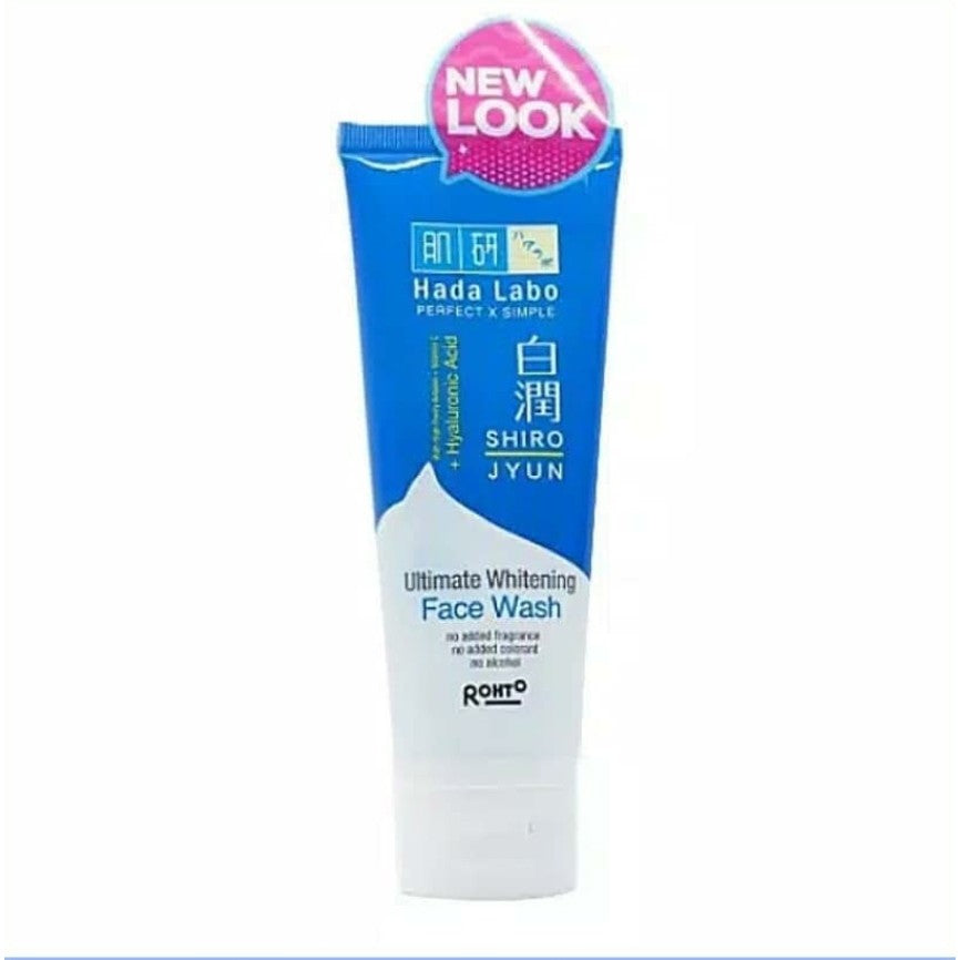 HADA LABO SHIRO JYUN Ultimate Whitening Brightening Face Wash 100 g (BESAR)