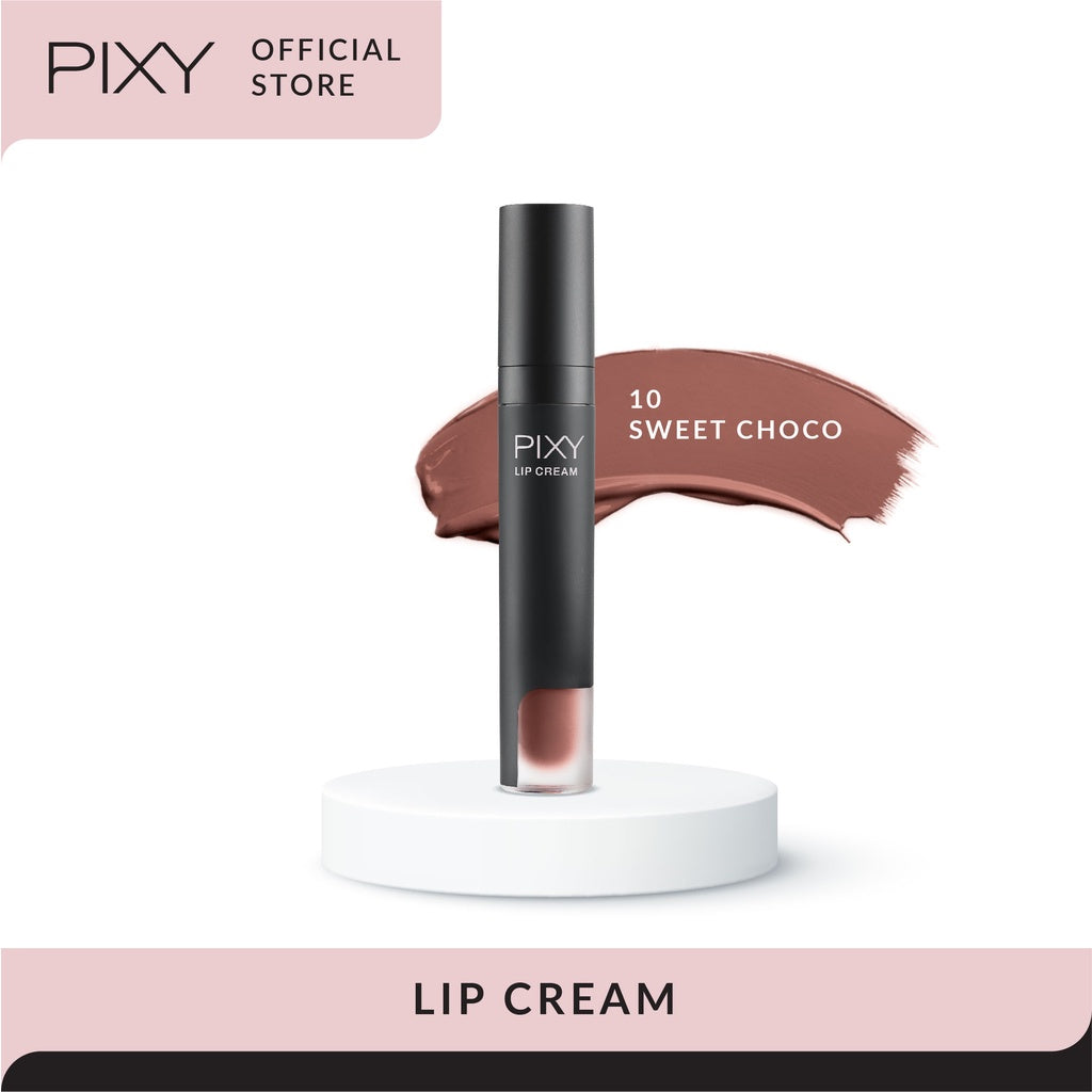 Pixy Lip Cream 10 Sweet Choco Matte Tahan Lama