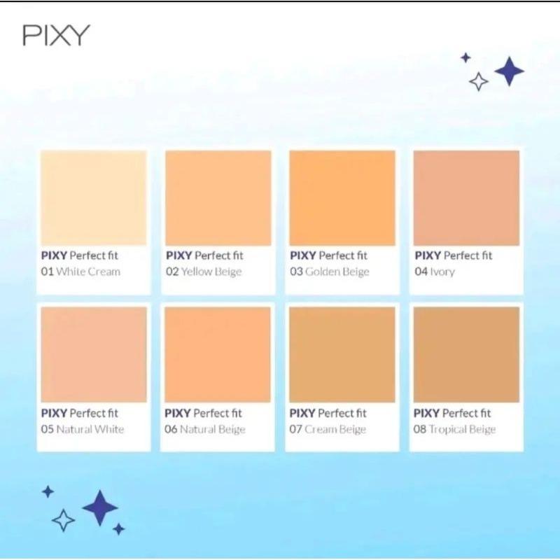 Pixy Two Way Cake Perfect Fit Refill Natural White 12.2g | Smooth Matte Finish for Bright Skin