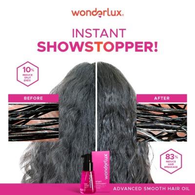 Wonderlux Instant Showstopper Hair Vitamin Oil – 75ml Lightweight Shine & Repair Serum