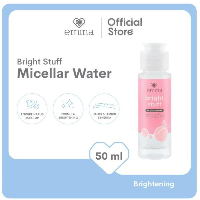 Emina Bright Stuff Micellar Water 100ml / 50ml – Bright & Glowing Face Cleanser