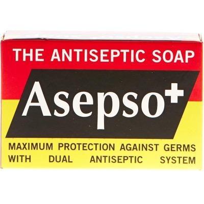 Asepso Antiseptic Bar Soap – 80g | Classic Germ Protection Soap for Healthy Skin | Fights Bacteria, Body Odor & Skin Infections