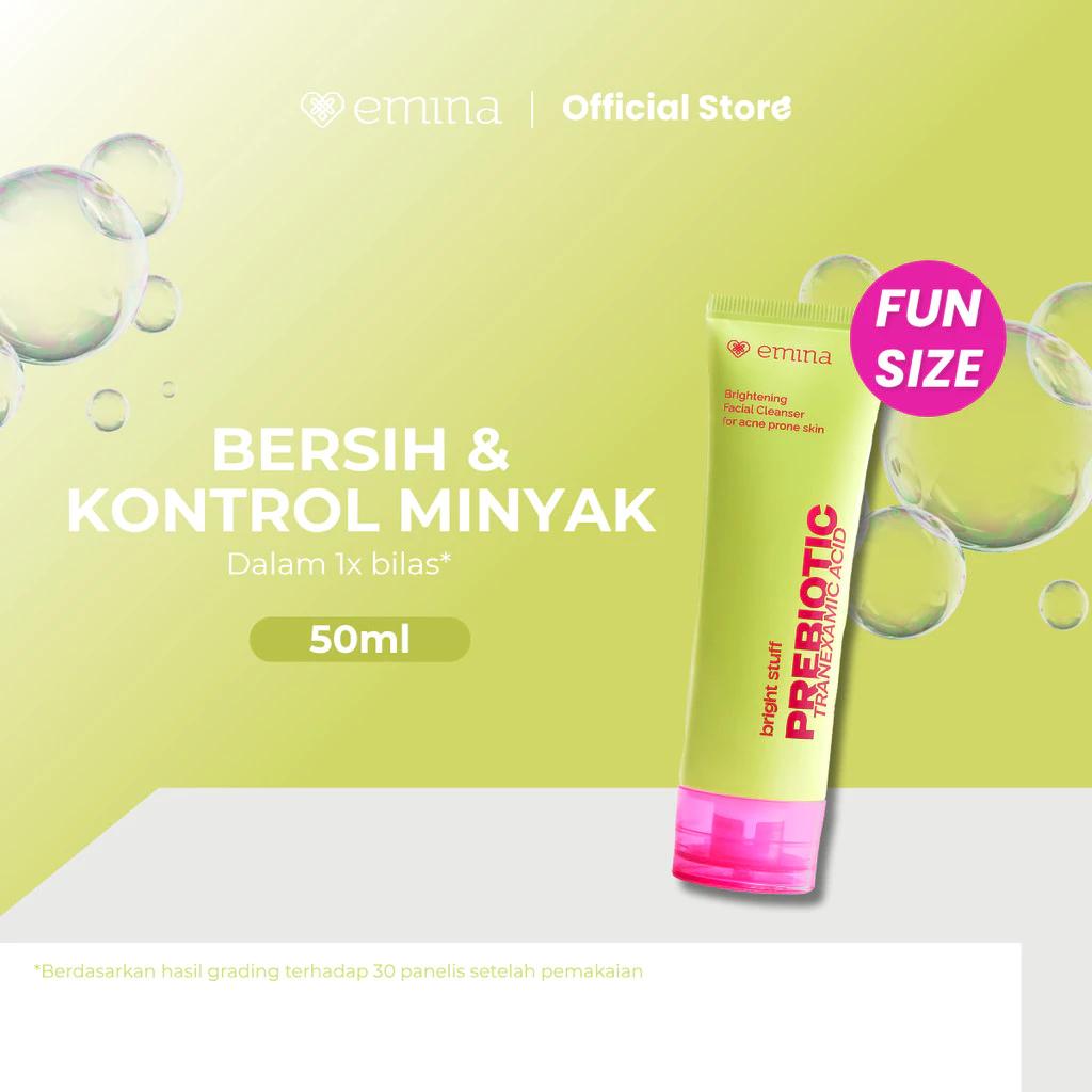 Emina Prebiotic Tranexamic Acid Brightening Face Wash for Acne-Prone Skin - Facial Soap for acne-prone and sensitive skin