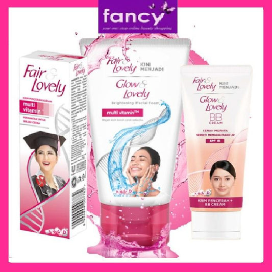 GLOW & LOVELY Multivitamin CREAM | FAIR & LOVELY Facial FOAM | BB Cream Wajah GLOWING