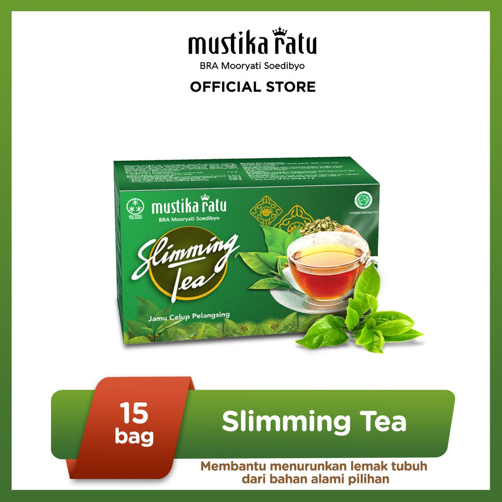 Mustika Ratu Slimming Tea Isi 15 Bag Minuman Herbal Anti Oksidan Pelangsing Tubuh