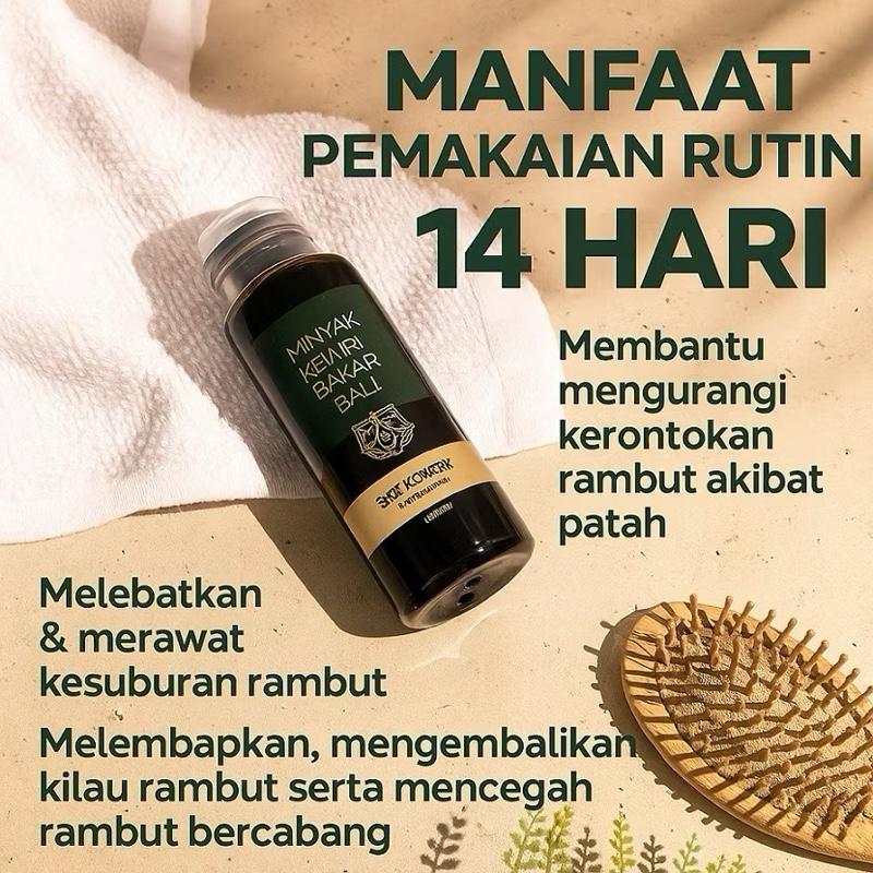 Sri Kemiri Authentic Bali Burned Candlenut Oil | Hair Growth & Beard Booster Elixir – 100% Original & BPOM Certified