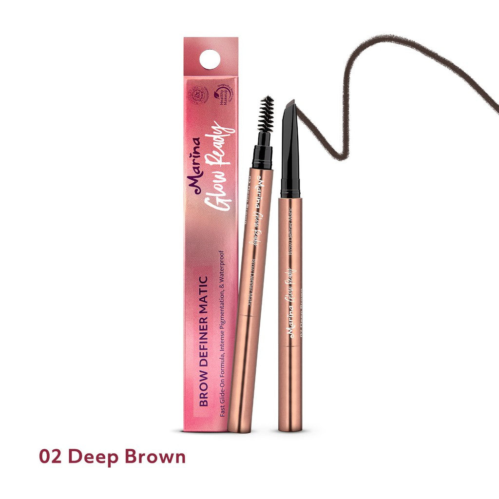 Marina Glow Ready Brow Definer Matic - Pensil Alis - Exp : 08.2025