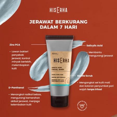 HIS ERHA Gentle Acne Facial Wash: The Ultimate Face Wash for Acne-Prone Skin 100g