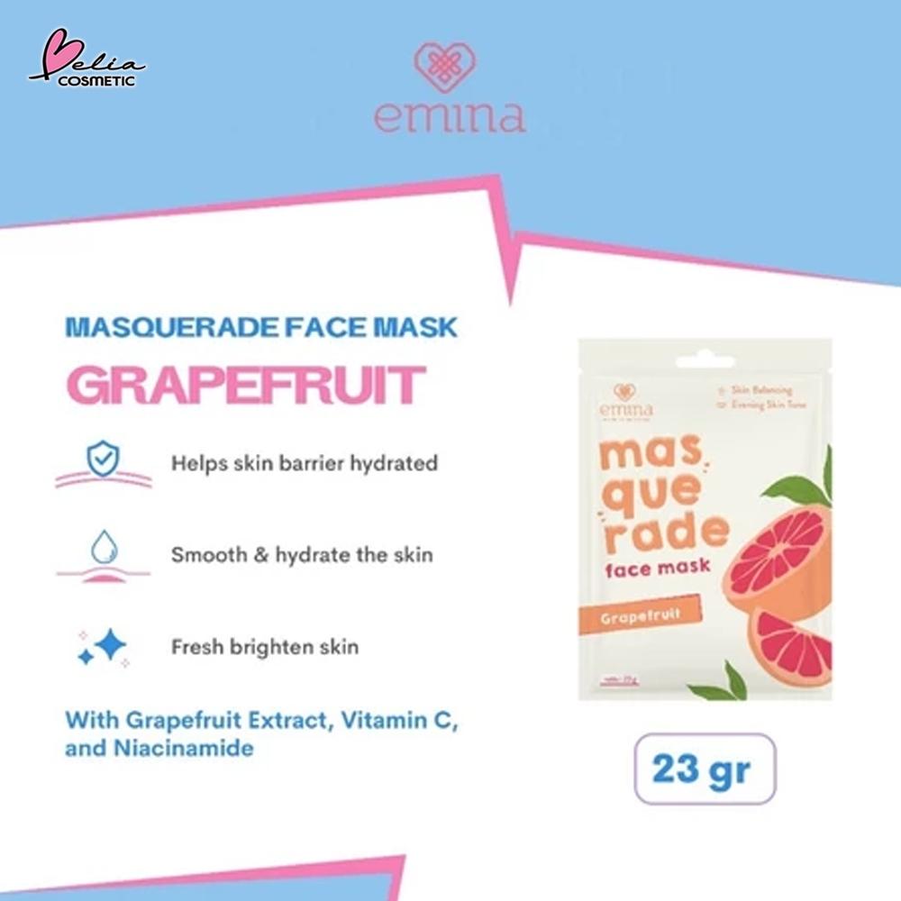 Emina Masquerade Glow Sheet Mask 23g | Natural Extract Face Mask | Hydrating & Refreshing