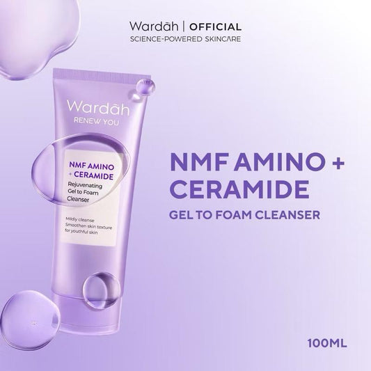 Wardah Ceramide Gentle Cleanser – Soft Skin Glow & Hydration Boost 100ml