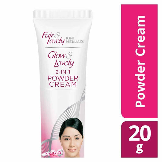 Glow & Lovely 2-in-1 Powder Cream 20g – Instant Brightening + Matte Finish in One Step!