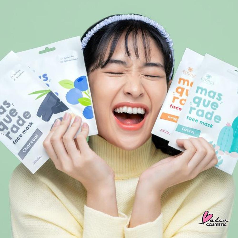 Emina Masquerade Glow Sheet Mask 23g | Natural Extract Face Mask | Hydrating & Refreshing