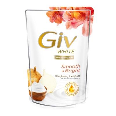 Giv White Brightening Body Wash 400ml – Bengkoang & Yogurt Refill for Radiant, Healthy-Looking Skin