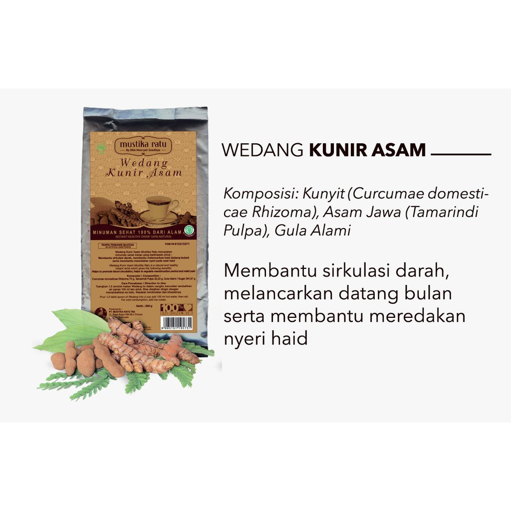 Mustika Ratu Wedang Kunir Asem Minuman Sehat Jamu