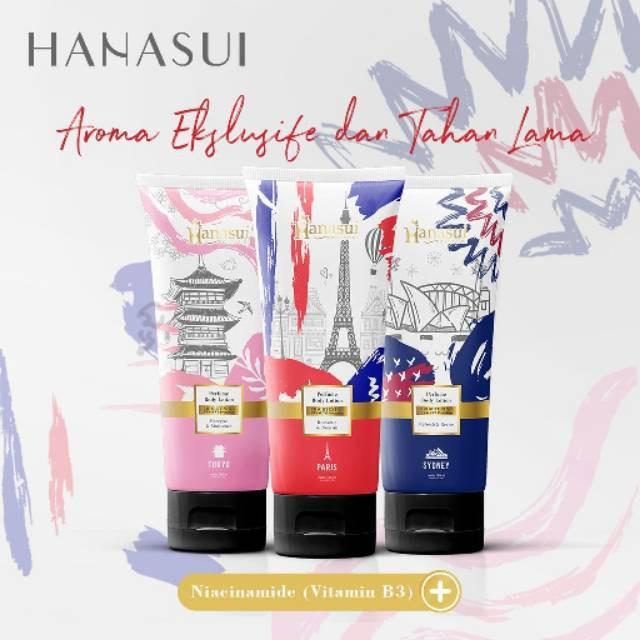 Hanasui Perfume Body Lotion 180ml - Brightening Lotion with Paris Sydney Tokyo Scents for Soft Moisturized Skin