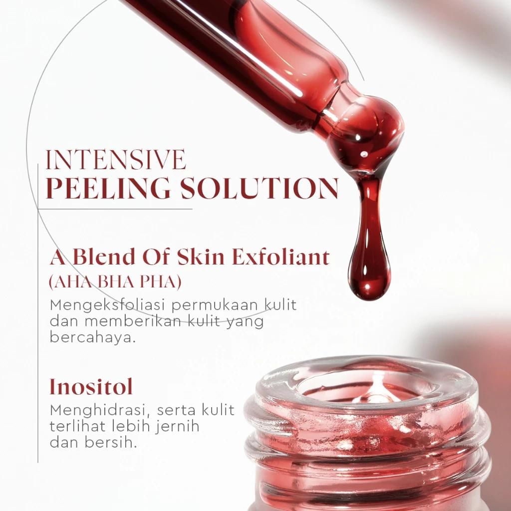 GLAD2GLOW Peeling Solution 15ml | AHA, BHA & PHA Intensive Exfoliating Serum for Dark Spots & Smooth Skin