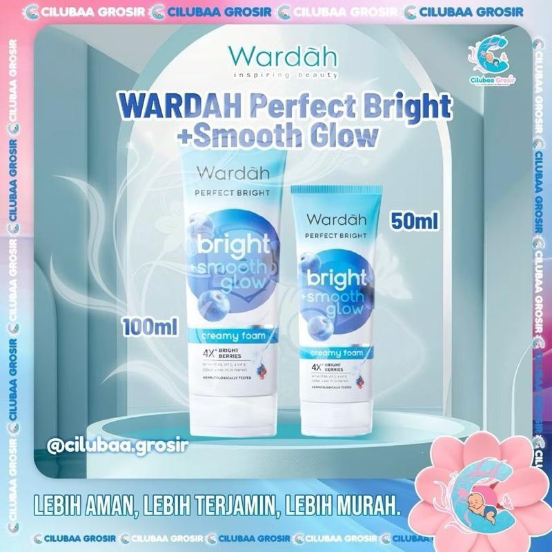 Wardah BrightGlow+ Smooth Foam Cleanser | 50ml & 100ml | Radiant Skin Facial Wash
