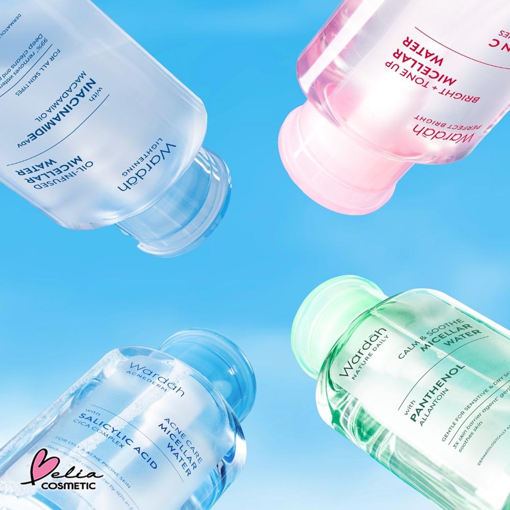 WARDAH Micellar Water 240ml / 400ml – Perfect Bright | Lightening | Acnederm | Nature Daily | ️BPOM