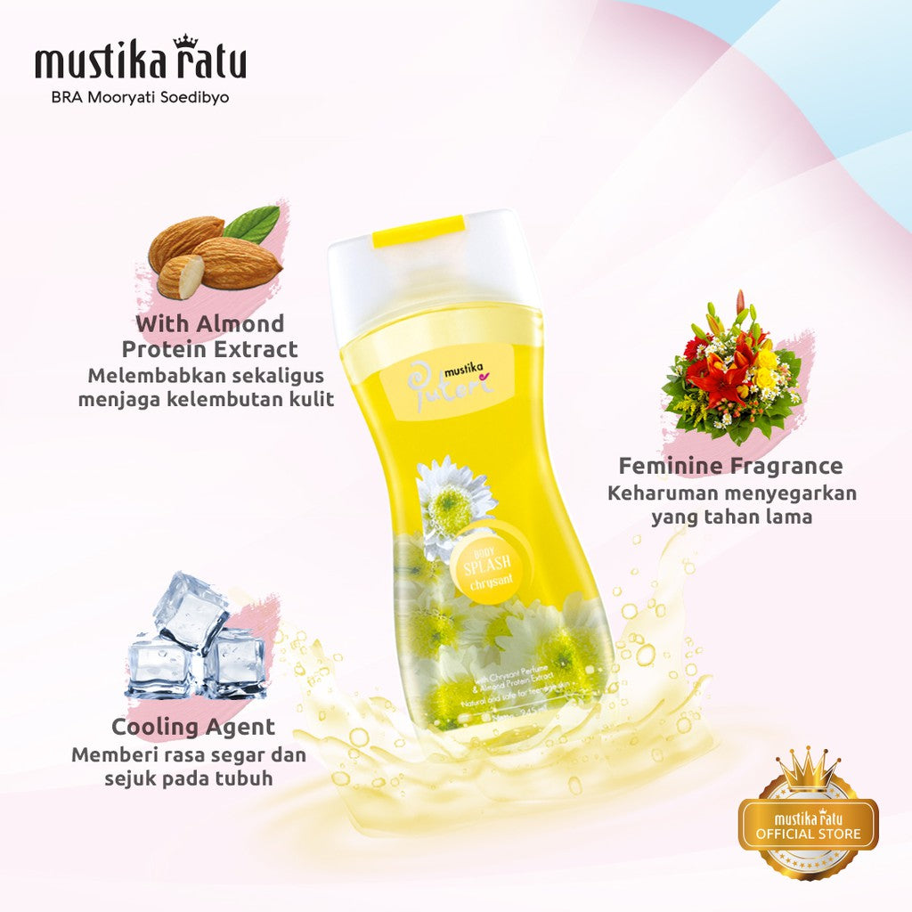 Mustika Puteri Body Splash Chrysant 135ml parfum cologne