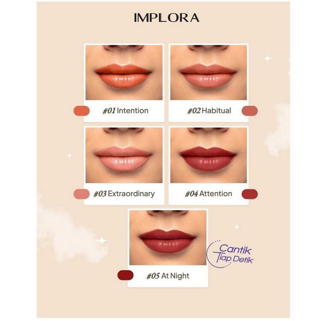 Implora Day to Day Lip Bullet – Multi-Use Lipstick, Blush & Eyeshadow Stick