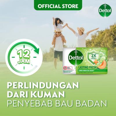 Dettol Antibacterial Bar Soap – Lasting Fresh 100g | With Long-Lasting Cooling Freshness & Germ Protection | Clean, Healthy Skin All Day Long